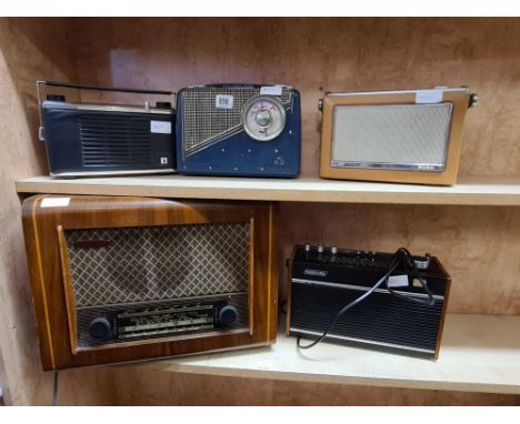 PYE VINTAGE 1930'S MAINS RADIO, HACKER CONSORT MAINS RADIO &amp; 3 OTHERS