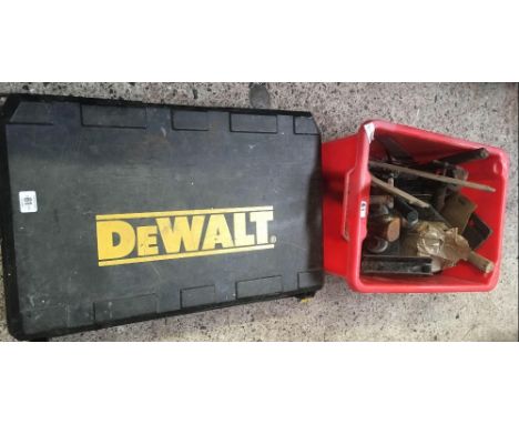 CARTON OF TOOLS &amp; DEWALT TOOL POWER CHEST