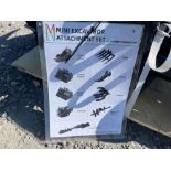 2024 Set of 9 MIVA Mini Excavator Attachments