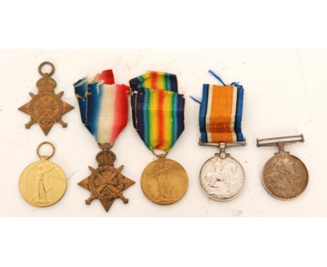 Two First World War trios to 11357 Pte E.W Rogers Scots Guards and 14097 Pte G.C Richards Worcester Regiment. 