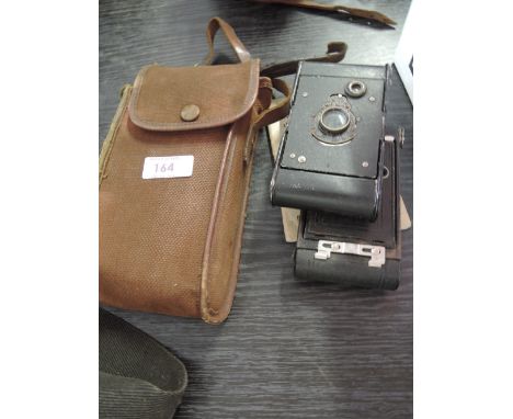 A Kodak Jumior No.1 Autographic in soft case, Two vest pocket Kodaks, a No.1 and a Model B with instruction booklet