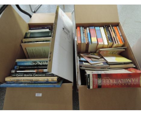 A box of books, modern hardbacks including the centenary edition of 'lord of the rings'