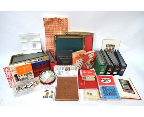 A quantity of Victorian and later postage stamps - British, Empire, Commonwealth and Foreign, including an uncut pair of impe