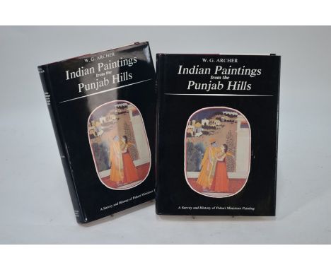 W G Archer - Indian Painting from the Punjab Hills, a survey history of Pahari miniature painting, in two volumes, Text and P