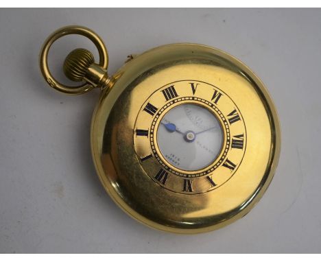 An 18ct gold half-hunter pocket watch with top-wind movement no.4161 by Wales & McCulloch, Cheapside, London, 'Watchmakers to