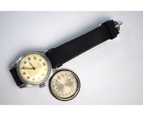 A gentleman's vintage stainless steel Rolex Oyster Royal wristwatch with 15 ruby movement no.740860 (1952-53), case no.6044, 