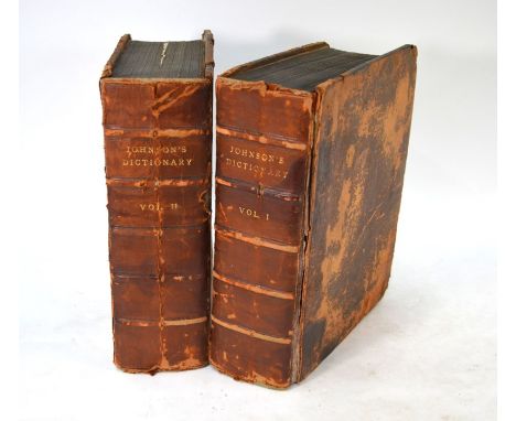 Johnson, Samuel, A Dictionary of the English language, 2 vols, 4th Revised by the Author, Dublin: Thomas Ewing 1775, full cal