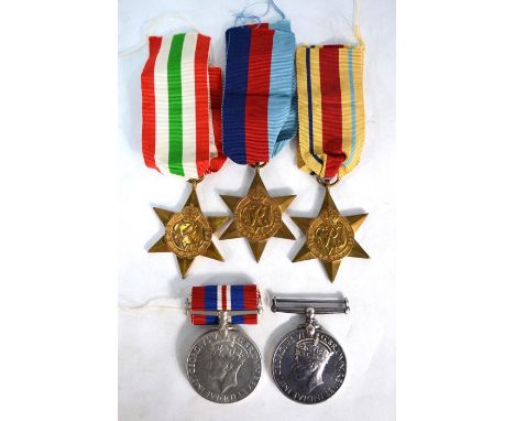A WW II posthumous DSM group of medals to M X 55852 A.J.J. Cutler O.A.3 comprising Distinguished Service Medal; 1939-45 Star;