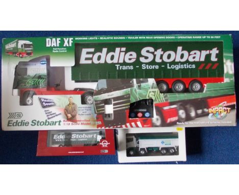 Impact International. Eddie Stobart Daf XF radio controlled model. 1:18 scale. Boxed, un-used. Also Oxford Diecast Stobart mo