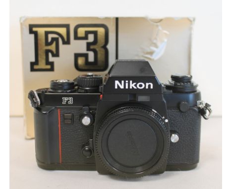 Nikon F3 Camera body, serial no. 1830061. Boxed