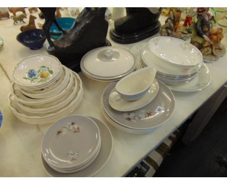 A Royal Doulton Twilight Rose/ Forest Pine  and Spode dinnerware