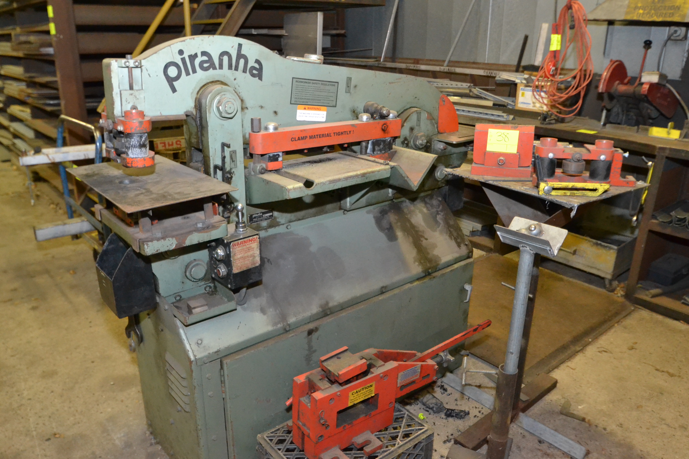 Piranha P50 Ironworker S/N 4069 w/ Accessories