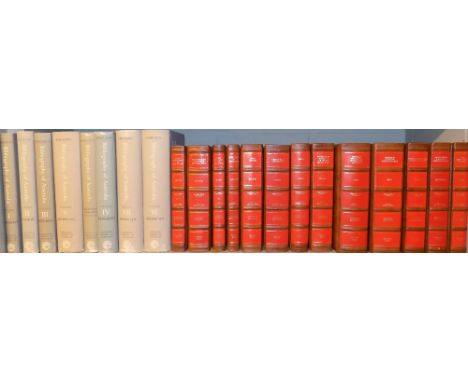 Ferguson (John Alexander). Bibliography of Australia, 8 volumes (including Addenda), Facsimile Edition, Canberra, 1986,  some