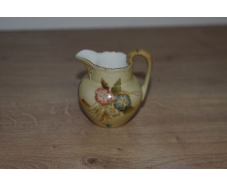 A Victorian Grainger &amp; Co. blush ivory miniature jug, stamped 'Royal China Works Worcester' to the underside, measuring 5