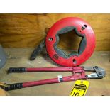 24" Bolt Cutters & 125' Steel Fish Tape