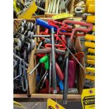 Box of T-Handle Allen Wrenches, Rubber Handle