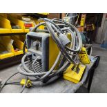 ESAB Powercut 400 Plasma Cutter on Steel Lighted Push Cart, Welding Magnets, Eye Bolts, & Misc.