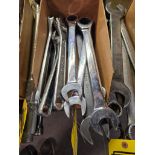 Ratchet Combination Wrenches, (4) Crescent Wrenches & (2) Small Socket Sets
