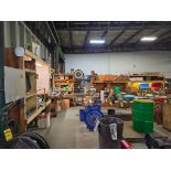 Shipping Area Remaining Contents; HP Copier, Wood Benches, Power Back Ups, Tape Measurers, Tape, U-L