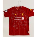 Liverpool 2019/20 team signed jersey