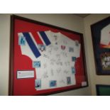 USA National Team replica team signed jersey 1994 squad, 41in w x 32in hgt