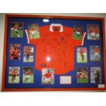 Holland National Team jersey - 1998 World Cup in France, 63-1/2in w x 46-1/2in hgt