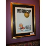 England World Cup 1966 July 11-30, 41in w x 33in hgt