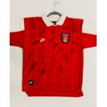 Arsenal 1998/99 squad signed jersey