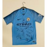 Manchester City 2018/19 signed jersey