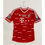 Bayern Munich 2012/13 Champions League winners signed jersey