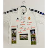 Real Madrid 2002/03 squad signed jersey (S248)