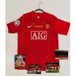 Manchester United 2008 Champions League winners signed jersey