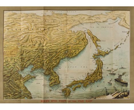 Asia.- Russo-Japanese War.- Bacon (George W.) Bird's Eye View of the Far East, showing part of China, Mongolia, Russia, Korea
