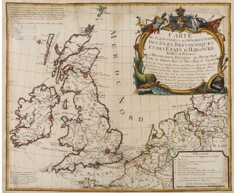 British Isles.- Brion de la Tour (Louis) Carte des Places Fortes et des Principaux Ports des Isles Britanniques et des Etats 