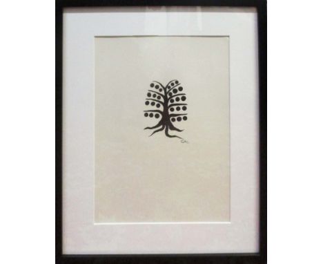 ALEXANDER CALDER, lithograph, signed and dated in the plate, Derriere Le Mirroir n.195, 1971, Ed. Maeght, 36cm x 28cm, framed