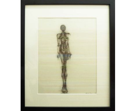 ALBERTO GIACOMETTI, lithograph, signed in the plate, Derriere Le Mirroir n.195, December 1971, Ed. Maeght, 30cm x 22cm, frame