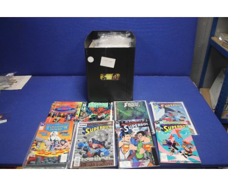 A COLLECTION OF DC COMICS, to include Superman, Forgotton Realms, Swamp Thing, The Hacker Files, Green Lantern, Superboy, Dr 
