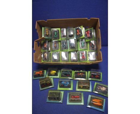 A TRAY CONTAINING 36 DIFFERENT DIECAST TRACTOR MODELS