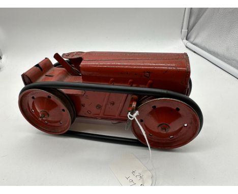 A Triang childrens clock work vintage tractor