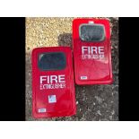 (2) Fire Extinguisher Boxes