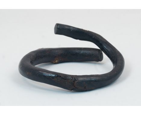 A Batak wood bangle, Indonesia, 20th century, 8cm diameter  Please refer to department for condition report
