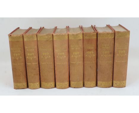 The Collected Works of Charles Dickens, the Imperial Edition, original red cloth with gilt tooled upper board and spine and g