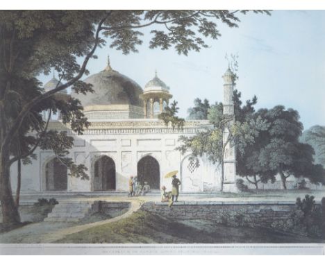 Thomas & William Daniell, British, 18th-19th centuries, Mausoleum of Nawaub Assoph Khan, Rajemahel, Reproduction print, held 