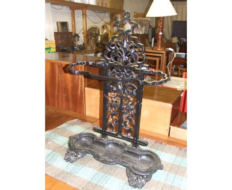 Victorian Cast Iron Stick Stand  33 inches tall