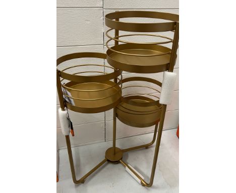 A contemporary plant stand 