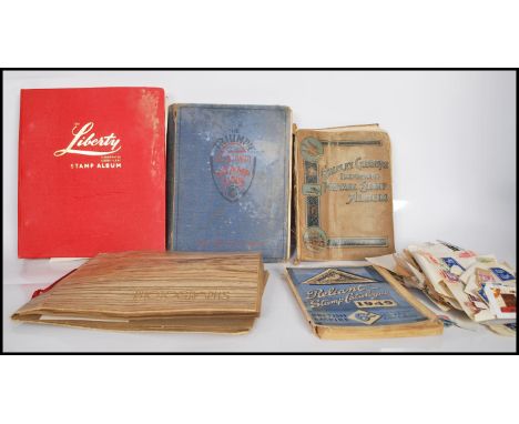 A collection of world stamps dating from the 19th Century onwards to include Great British stamps; 6 x penny red and other Vi