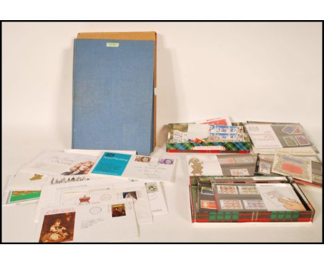 A collection of 20th Century stamps to include Great British pre and post decimal stamps mostly unused, a selection of first 