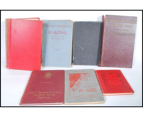 A collection of vintage and early 20th Century baking / patisserie related books to include ' Marzipan ' by John F Renshaw, '