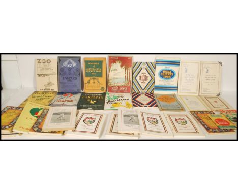A stunning collection of cricket memorabilia to include Souvenir of First All India Cricket Club Tour Of England 1932 booklet