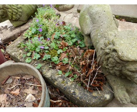 A STONE TROUGH.&nbsp; &nbsp; W.72cms.